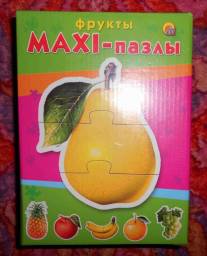 Настольная игра ООО"Рыжий кот" Фрукты MAXI-пазлы для детей от трех лет
