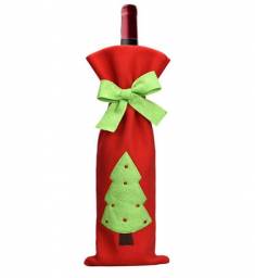 Новогодний мешок на бутылку Aliexpress BookLi both Christmas Decoration Supplies Medium Cloth+Velvet Wine Bottle Cover Bags Home Party Santa Claus