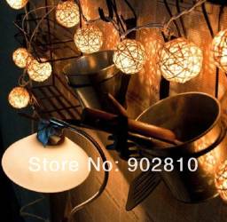 Новогодняя гирлянда Thailand Stlye White Body Rattan String Ball Lantern for Wedding Party Decor Free Shipping