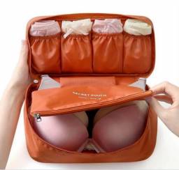 Органайзер для женского белья Mande Sdane China Aliexpress - Women Girl Travel Bra Underwear Lingerie Organizer Bag Cosmetic Makeup Toiletry Wash Storage Case Bra Bag Free Shipping/Nylon