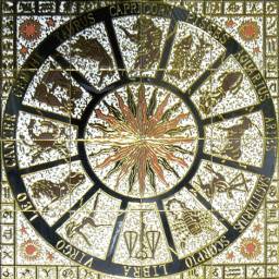 Панно керамическое напольное "Знаки зодиака" Porcelain Glazed Tiles
