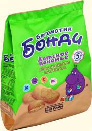 Печенье детское Бегемотик Бонди обогащенное магнием