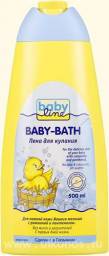 Пена для ванн Babyline для купания с ромашкой и пантенолом
