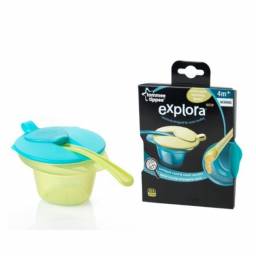 Пиала с крышкой и ложкой Tommee Tippee Explora Cool and Mash