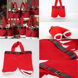 Подарочный новогодний пакет Aliexpress Fashion Nice Fancy Santas Pants Candy Elves Christmas Gift Bag Small Sack Stockin Filler Hot