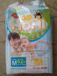 Подгузники Momi 6-11кг M 62 шт