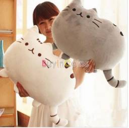 Подушка Buyincoins Cute Big Cat Shape Pillow Cushion Soft Plush Toy Doll Home Sofa Decoration Decor