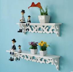 Подвесная полка Hot NEW 2Sizes Wall Hanging Shelf Goods Convenient Rack Storage Holder Home Bedroom Decoration wood wall shelf racks White