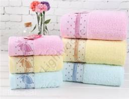 Полотенце Ebay 100% Cotton bowknot print Soft Absorbent Cleansing Cloths Hand Face Towel 6 MJ05