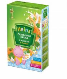 Пшеничная кашка с молоком и тыквой Heinz