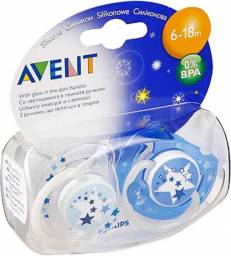Пустышка Avent Ночная (6-18 месяцев)