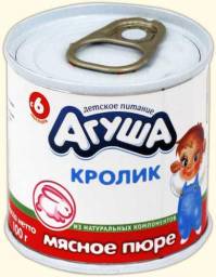 Пюре Агуша мясное Кролик