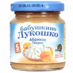 Пюре Бабушкино лукошко Абрикос с творогом
