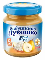 Пюре Бабушкино лукошко Груша -творог