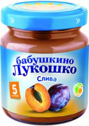 Пюре Бабушкино лукошко Слива (с 5 месяцев)