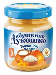 Пюре Бабушкино лукошко Тыква-Рис-Молоко