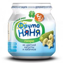 Пюре Фруто Няня Пюре из цветной капусты и кабачков