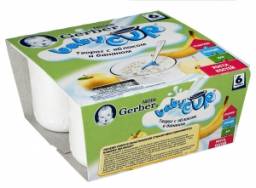 Пюре Gerber Фруктово-молочное Baby Cup Творог с яблоком и бананом