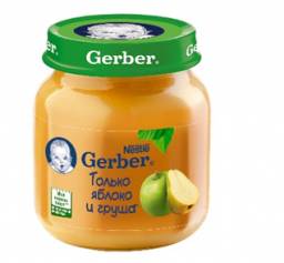 Пюре Gerber Яблоко и груша
