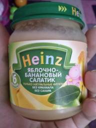 Пюре Heinz Яблочно-банановый салатик