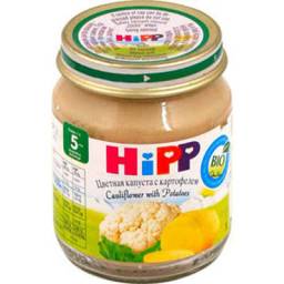 Пюре HIPP Цветная капуста с картофелем с 5 месяцев