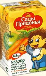 Пюре Сады Придонья яблоко-морковь
