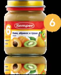 Пюре Semper Киви,абрикос