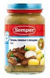 Пюре Semper Печень говяжья с овощами