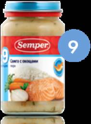 Пюре Semper Семга с овощами