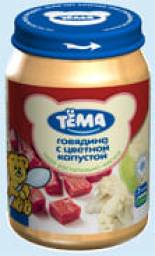 Пюре Тёма Говядина с цветной капустой