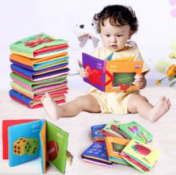 Развивающая игрушка Aliexpress Baby Toy Infant Sun Cloth Book Toys Doll Early Development Books Toy Learning & Education For 0-3Y Soft Unfolding Activity Books