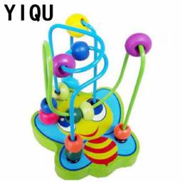 Развивающая игрушка Aliexpress YIQU Hot Educational Toys for Children Baby Colorful Wooden Mini Around Beads