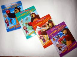 Развивающая книга с наклейками "Один день с медведем" Fix Price