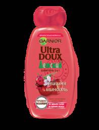 Шампунь Garnier Ultra Doux Вишня и Миндаль 2в1