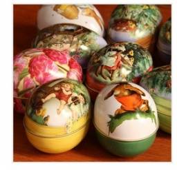 Шкатулка Aliexpress Free shipping 6.3x4.4x5cm 9pcs/lot Small easter eggs gift zakka storage iron box tin box