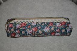 Школьный пенал Aliexpress Rectangular bag, wind elegant beauty, simplicity canvas, Polka Dot Floral pencil bag