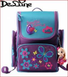 Школьный ранец/рюкзак Aliexpress Delune Children School Bags Butterfly Orthopedic Backpack Child Mochila Infantil Designer School Bag for Children Kids Backpack