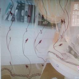 Шторы с Алиэкспресса Free shipping window screening customize embroidered fabric tulle curtain fabric for window