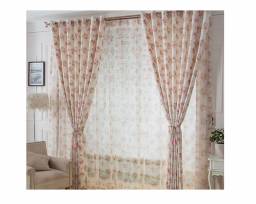 Шторы с Aliexpress Quality finished products floral printed rustic fabric curtain for bedroom