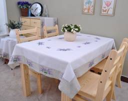 Скатерть Aliexpress Country living Lavender Flower Embroider Linen table cloths 100x150cm(39X59")