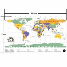 Скретч-карта мира Scratch Map Of The World, Decoration