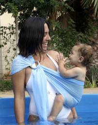 Слинг Aliexpress АКВАСЛИНГ Breathable baby carrier with polyester and QuickDry fabrics material