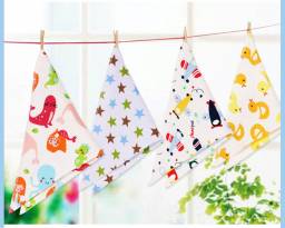 Слюнявчик Aliexpress MOQ 1 Organic Cotton Double Layers Kids Baby Bibs Towel Bandanas Triangle Burp Saliva Infant Toddler Bandana Scarf For Children