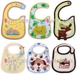 Слюнявчик Buyincoins Cotton Layers Cartoon Baby Toddler Kids Cute Bibs Gift Waterproof Reusable