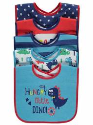 Слюнявчики George Набор слюнявчиков 5 Pack Assorted Dino Bibs