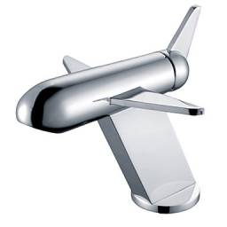 Смеситель Lightinthebox.com Contemporary Chrome Finish Airplane Shape Single Handle Bathroom Sink Faucets