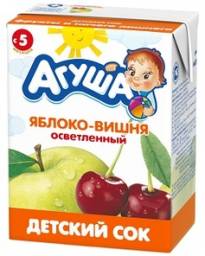 Сок Агуша Яблоко-вишня с 5-ти месяцев
