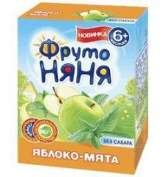 Сок Фруто Няня напиток яблоко-мята с 6 месяцев