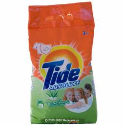 Стиральный порошок Tide absolute для чувствительной и детской кожи.