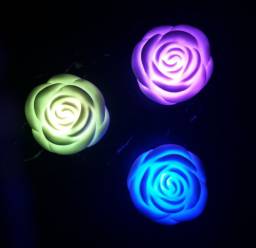 Свеча чветодиодная Aliexpress New romantic 1 pc. of LED rose 7 color change light bulb candela elettrica Weding decoration Christmas of LEDs